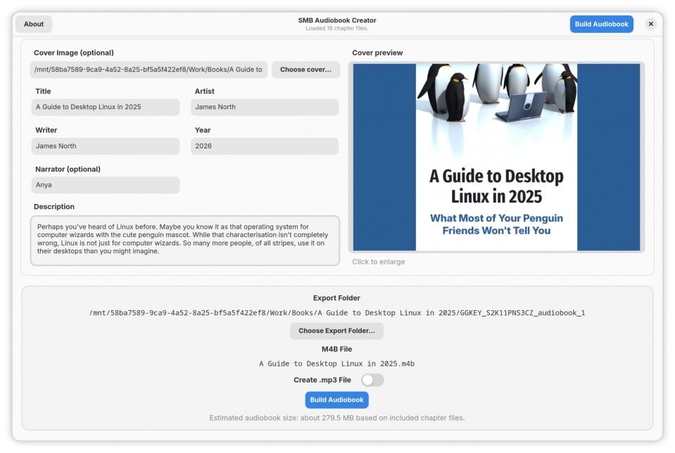 Create professional audiobook files with our free tool, SMB Audiobook ...